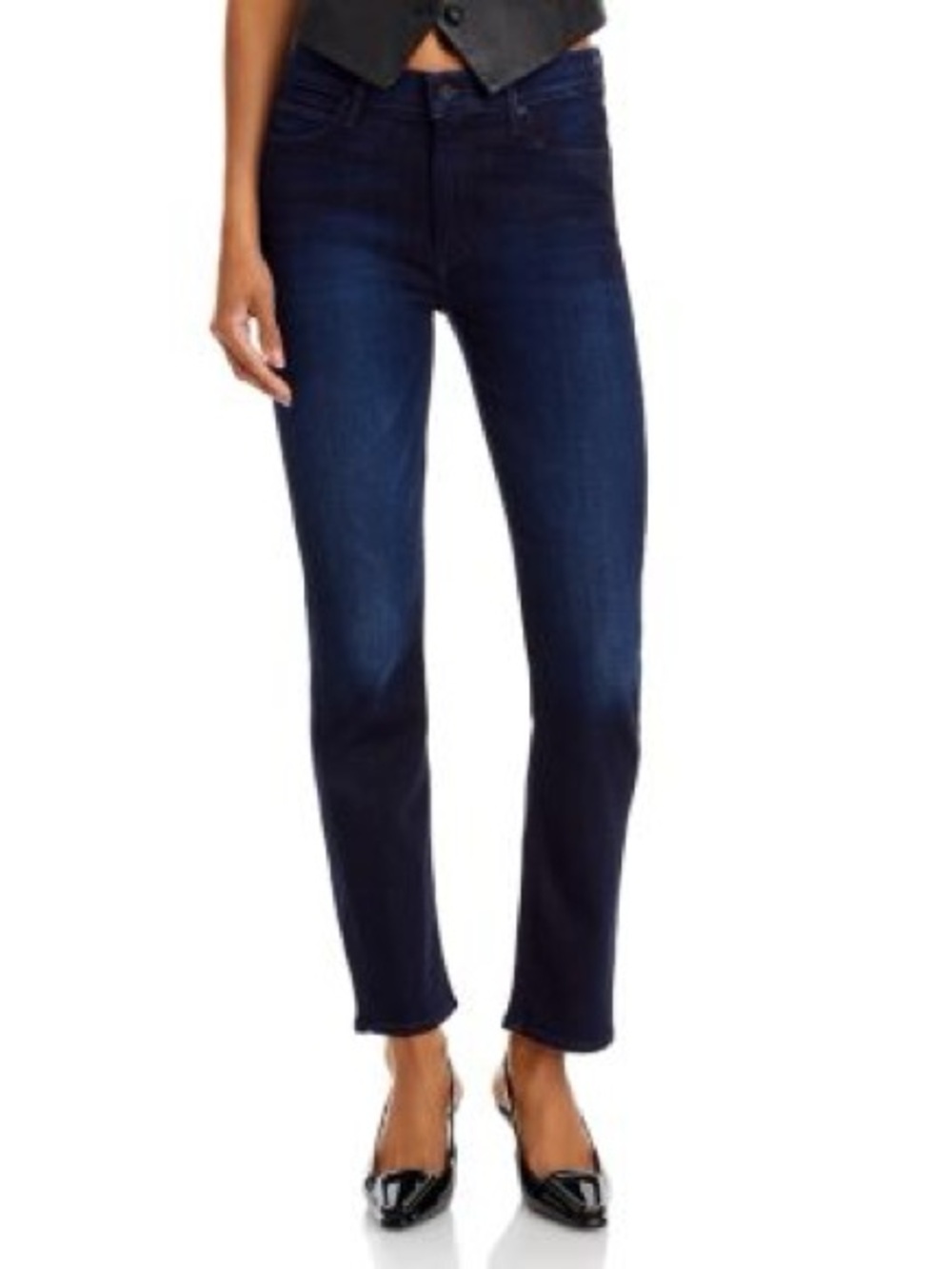 MOTHER The Dazzler Mid Rise Ankle Straight Jeans in Now or Never- 30